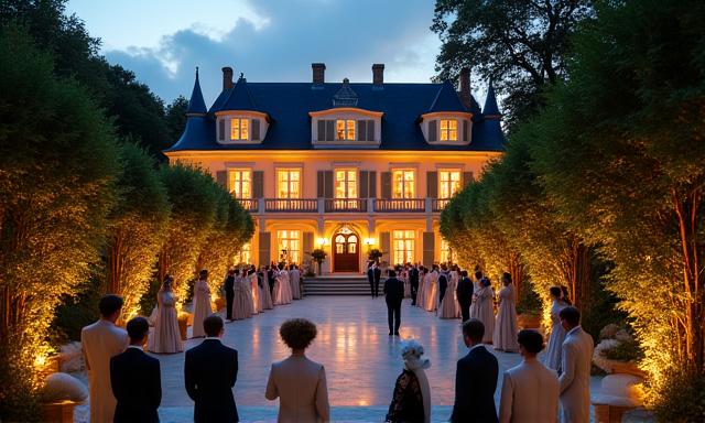 Réception privée dans château historique élégant