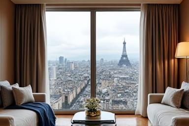 Suite panoramique de luxe avec vue sur Paris